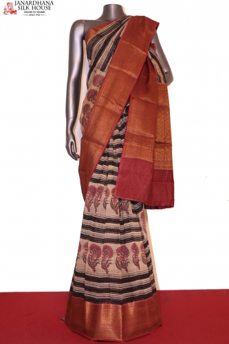 Printed Exclusive Soft Pure Cotton Chanderi Saree